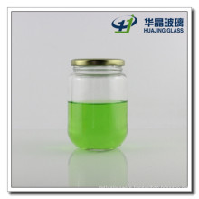 430ml Canned Food Glass Jar with Screw Metal Lid